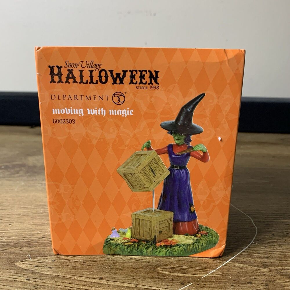 Department 56 Halloween Moving With Magic Snow Village 6002303